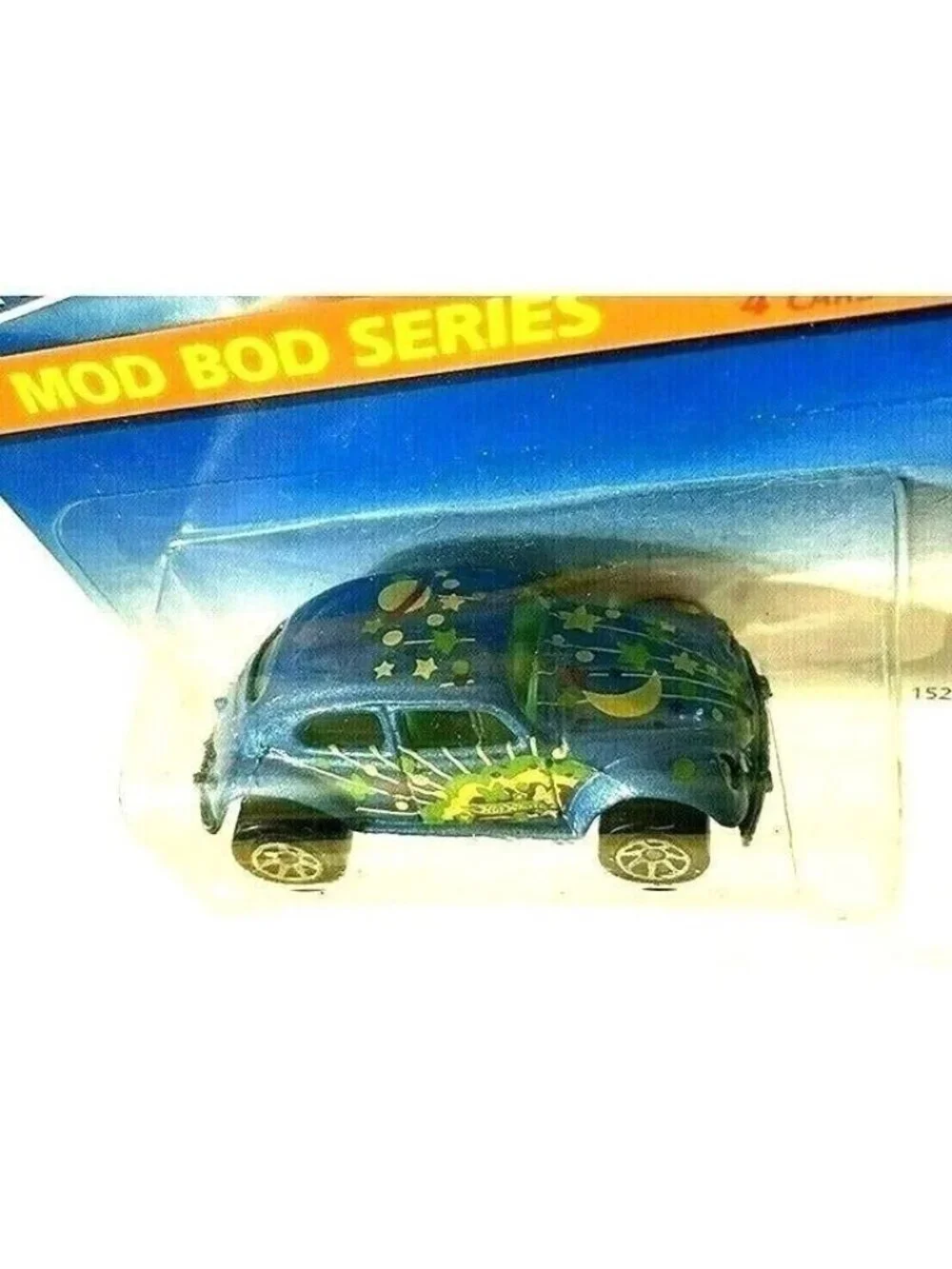 Vintage Die Cast Hot Wheels 1995 VW Bug MOD BOD SERIES Metal Car 3/4 398 15240